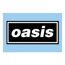 Oasis Logo On Blue Maxi Poster