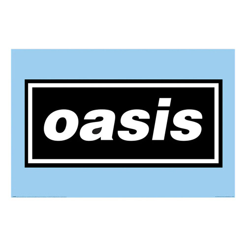 Oasis Oasis Logo On Blue Maxi Poster