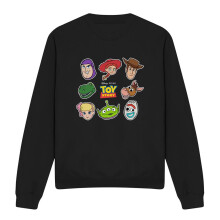 (XXL, Black) Toy Story Unisex Adult Characters Cut Out Sweatshirt