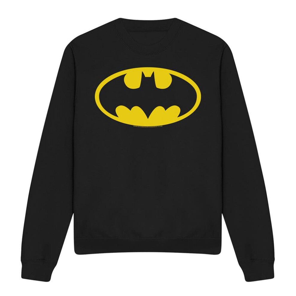 Batman (L, ) Unisex Adult Logo Sweatshirt Black