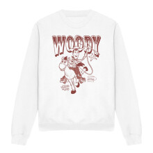 (XXL, White) Toy Story Unisex Adult Ride Woody and Bullseye Sweatshirt
