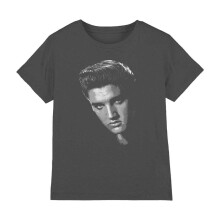 (9-11 Years, Charcoal) Elvis Presley Childrens/Kids American Idol T-Shirt