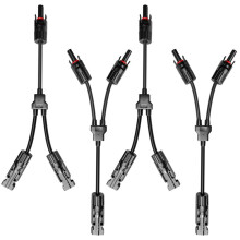 2Pairs Y-Style Solar Connector  1000V FMM+MFF for Parallel Connection Between Solar Panels Solar Cable Junction
