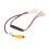 4Pcs 4 Pin Car Reverse Camera Retention Wiring Harness Cable Plug Adapter Connector Fit for 9