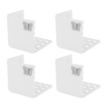 (Pure white (4 packs)) 4pcs Bed Sheet Holder with Butterfly Buckle