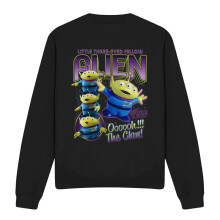 (S, Black) Toy Story Unisex Adult The Claw Aliens Homage Sweatshirt