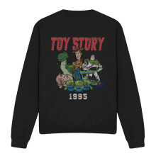 (XL, Black) Toy Story Unisex Adult 1995 Retro Sweatshirt