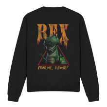 (XL, Black) Toy Story Unisex Adult Fear Me Rex Sweatshirt