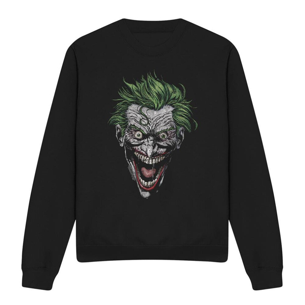 Batman (Xxl, ) Unisex Adult Joker Sweatshirt Black