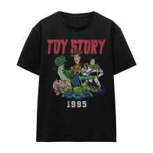 (XXL, Black) Toy Story Womens/Ladies 1995 Retro T-Shirt