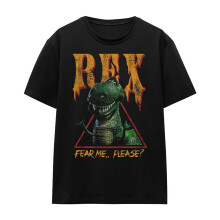 (L, Black) Toy Story Womens/Ladies Fear Me Rex T-Shirt