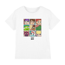 (3-4 Years, White) Toy Story Childrens/Kids Character Grid T-Shirt