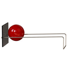 Porta Libri A Sfera In Stile Scandinavo - Elegante Organizer da Scrivania di Metà Secolo, Rosso