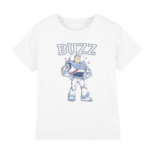 (5-6 Years, White) Toy Story Childrens/Kids Buzz Lightyear Collegiate T-Shirt