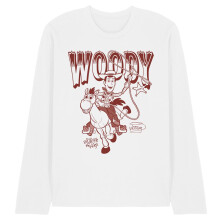 (L, White) Toy Story Unisex Adult Woody and Bullseye T-Shirt