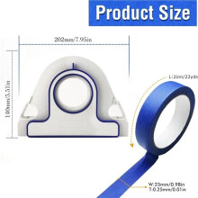 Painters Tape Applicator, Masking Tape Dispenser, Masking Tape Applicator with Scraper Trim Tool with 1mm Spacing