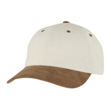 (One Size, Cream/Caramel) Flexfit Unisex Adult Corduroy Suade Cap