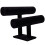 2X 2-Tier Supporto per Espositore A Barra per Bracciale Bangle Nero 6
