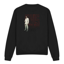 (M, Black/White) Elvis Presley Unisex Adult Suit Sweatshirt