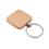 180Pcs Blank Square Wooden Keychain DIY Key Tag Gift 2