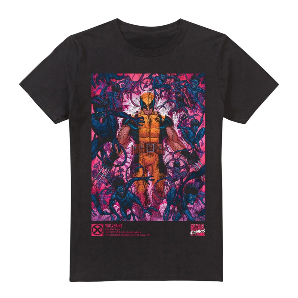 Marvel (Xl, ) Unisex Adult Wolverine Nightcrawler T-Shirt Black