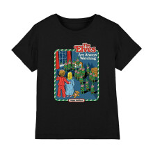 (9-11 Years, Black) Steven Rhodes Childrens/Kids The Elves Are Always Watching T-Shirt