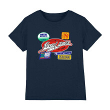 (3-4 Years, Navy) Disney Childrens/Kids Mickey Mouse Badge T-Shirt
