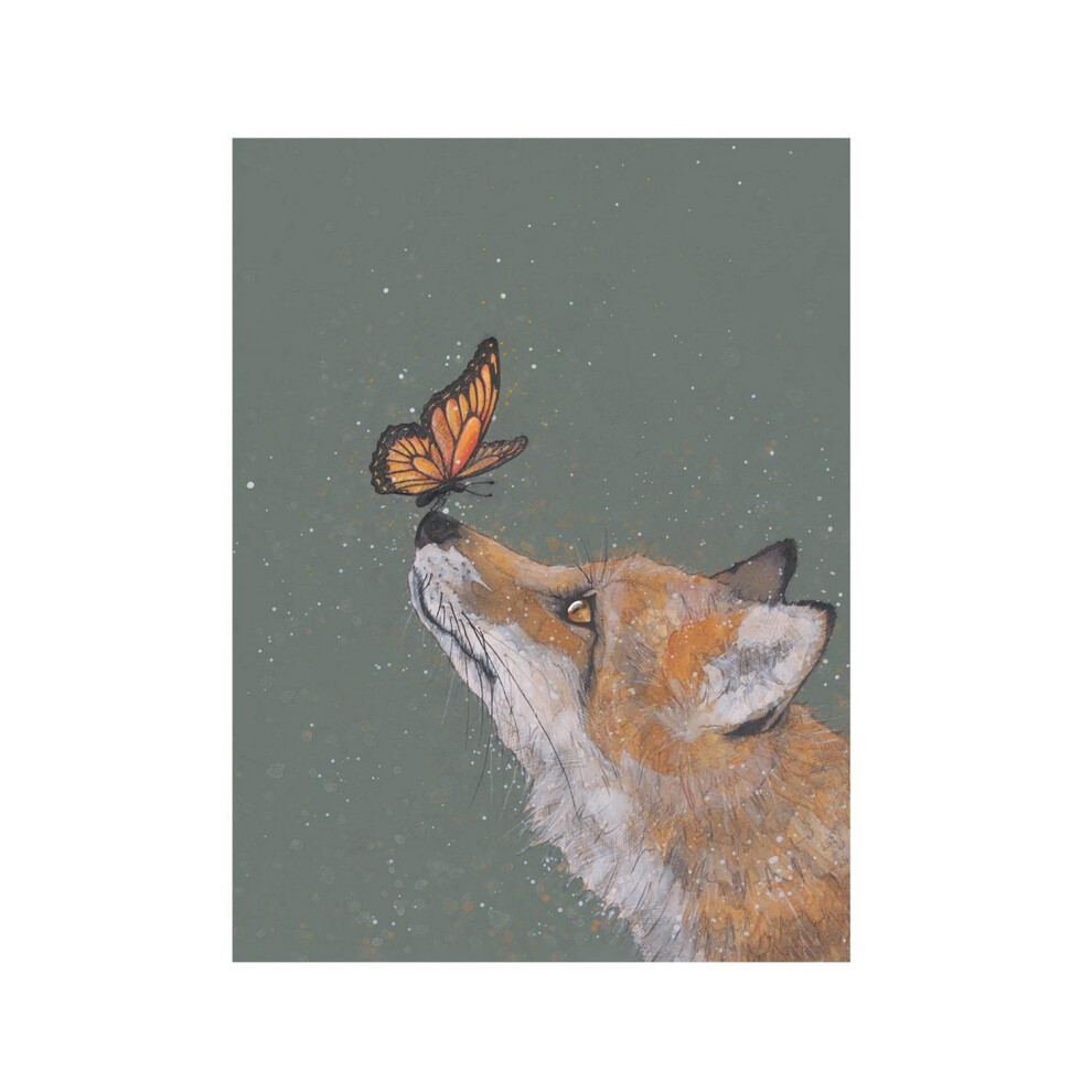 The Fox And The Butterfly Canvas Print Bev Davies