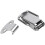 Cabinet Silver Tone Spring Loaded Toggle   Hasp 8 Pcs 4