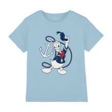 (5-6 Years, Light Blue) Disney Childrens/Kids Donald Duck Anchor T-Shirt