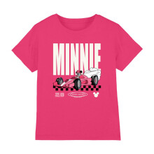 (7-8 Years, Hot Pink) Disney Childrens/Kids Team Minnie Mouse Racing T-Shirt