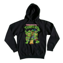 (3XL, Black) Teenage Mutant Ninja Turtles Unisex Adult Hoodie