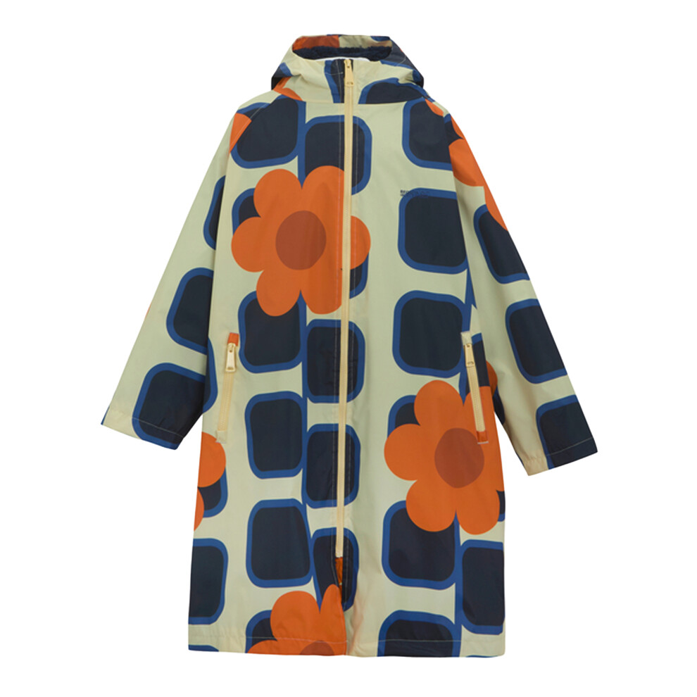 Regatta (9-13 Years, ) Girls Orla Kiely Giant Square Flower Changing Robe Orange
