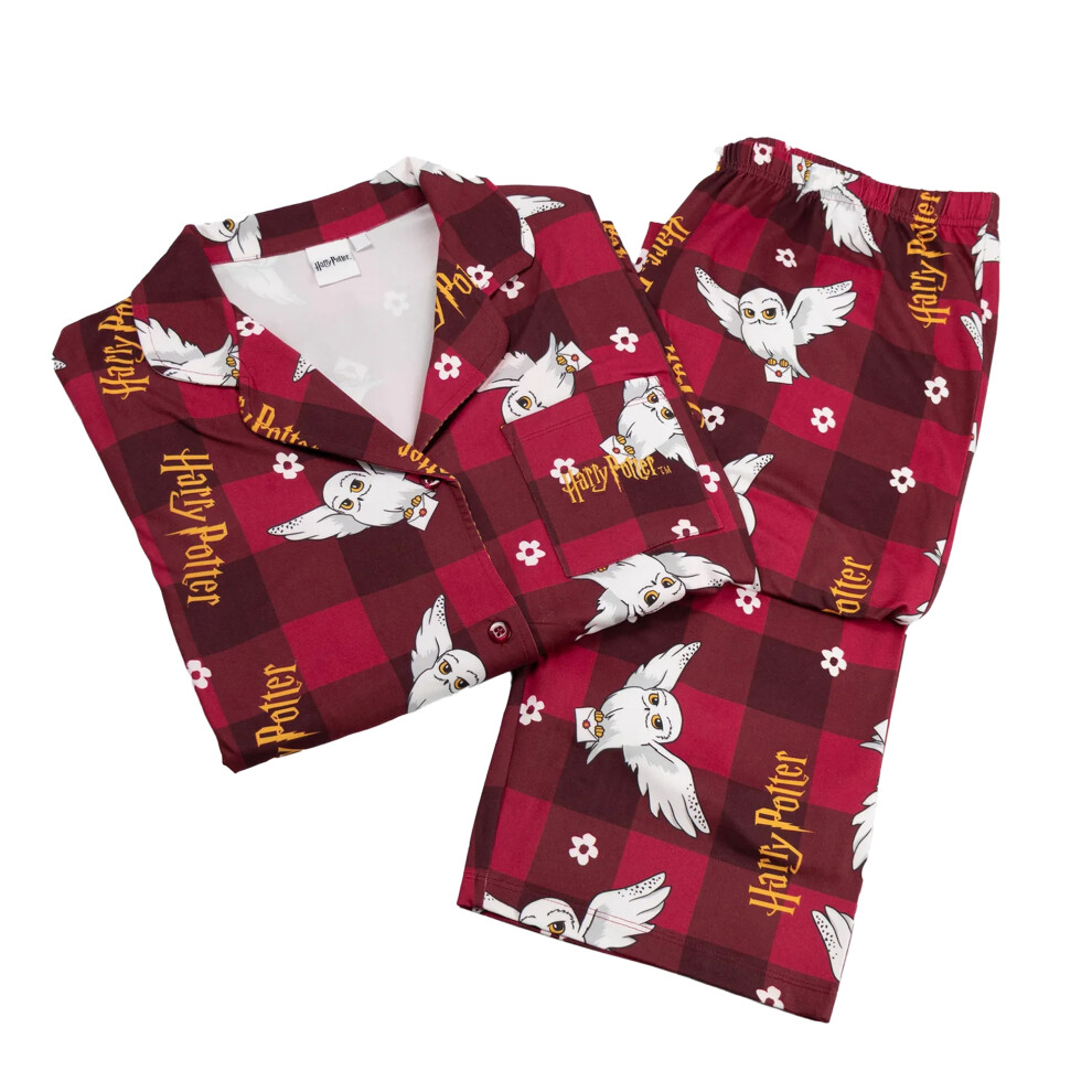 Harry Potter (Xxl, Red) Womens/Ladies Hedwig Long Pyjama Set