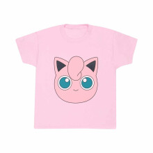 (7-8 Years, Light Pink) Pokemon Childrens/Kids Jigglypuff Face T-Shirt