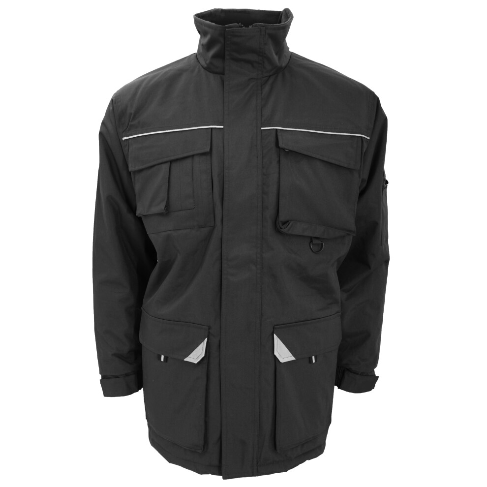 Result (2Xl, ) Mens Sabre Long Work Coat Black