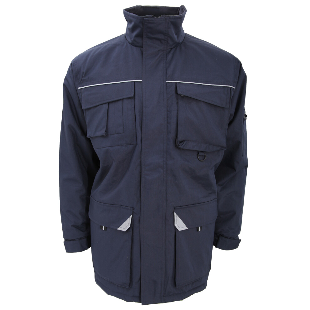 Result (4Xl, Navy ) Mens Sabre Long Work Coat Blue
