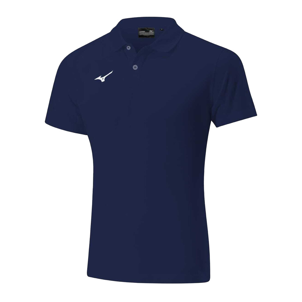 Mizuno (S, Navy) Mens Shizuoka Free Time Polo Shirt