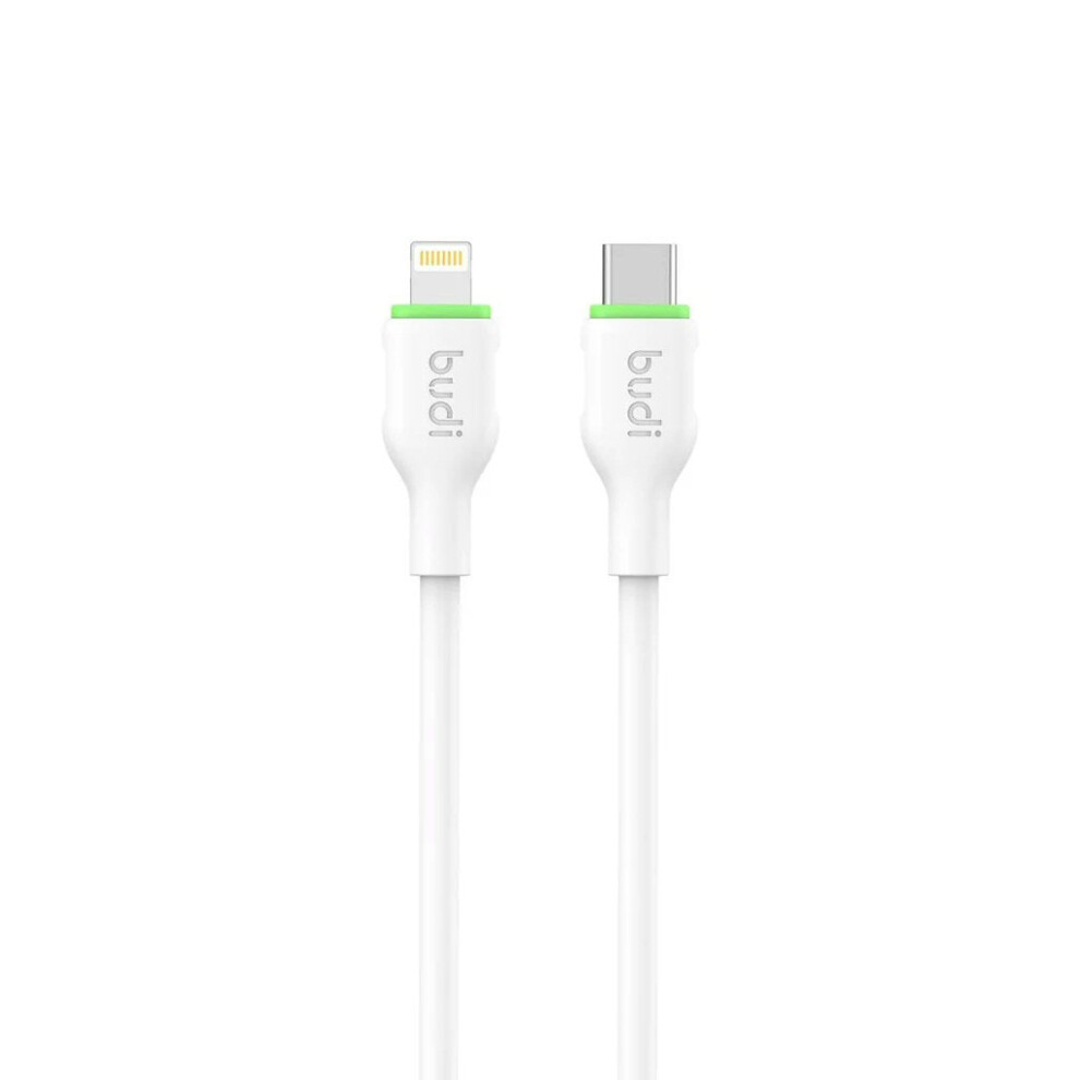 Budi 1.2M Pd27w Cable Usb-C To 8Pin White 6971536929926