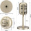 4Pcs Retro Microphone Props Model Vintage Microphone Antique Microphone Toy Microphone Stage Table Decor,Gold 7