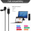 2X Universal USB Microphone Lavalier Microphone Clip- Computer Mic Plug and  Omnidirectional Mic 7
