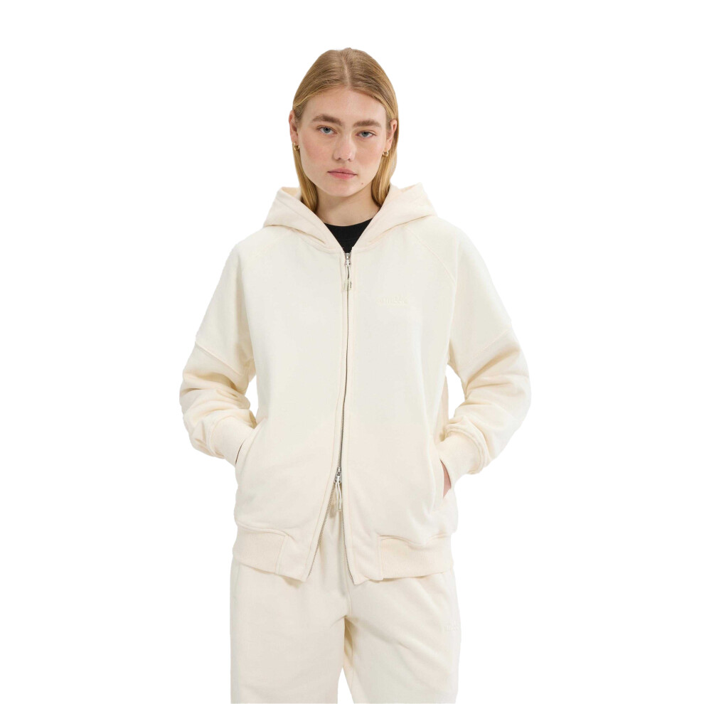 Ellesse (8 Uk, Off ) Womens/Ladies Pianella Full Zip Hoodie White