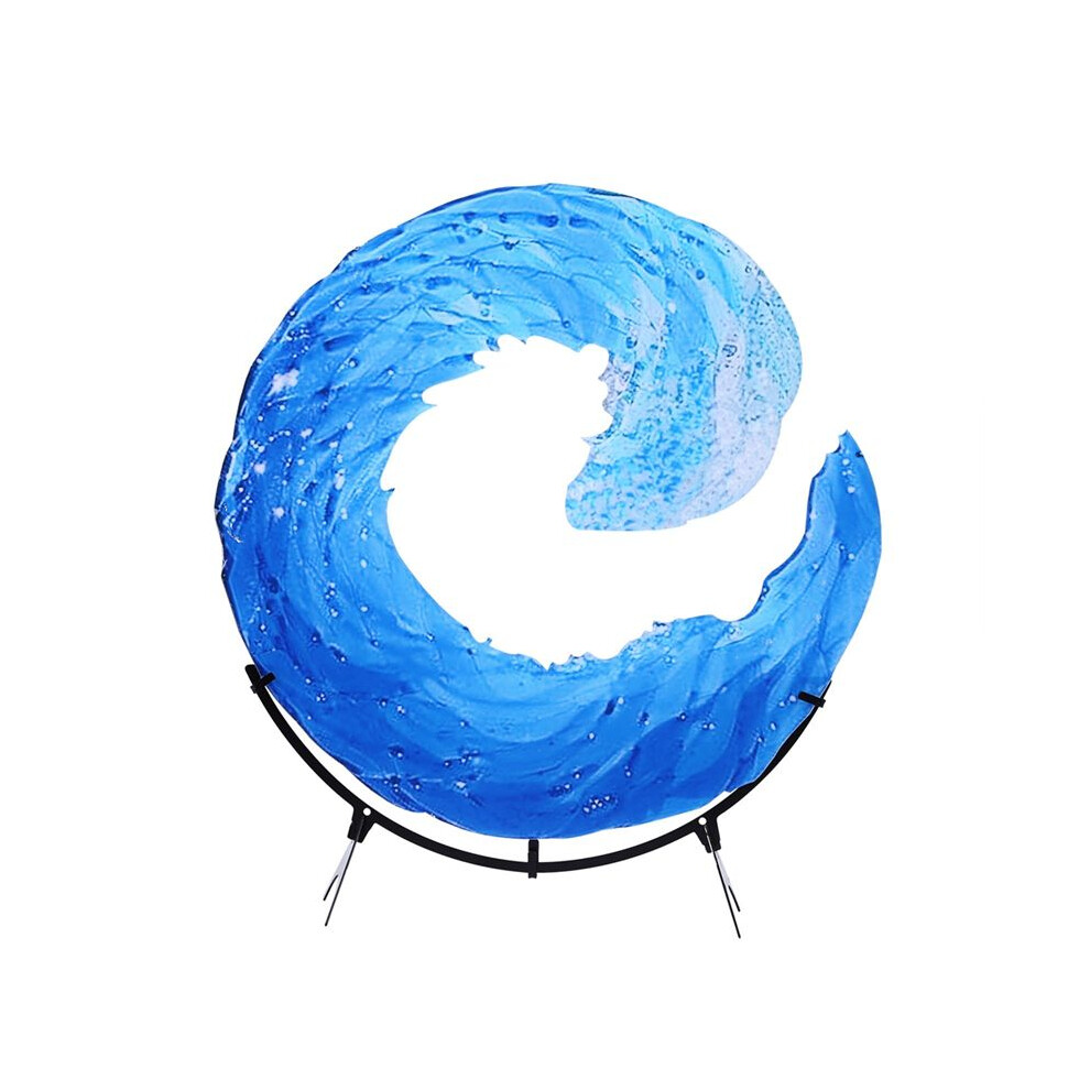 Semoic Acrylic Wave Sculpture Wave Desktop Flower Statue Bedroom Home Gift Ornaments Decoration 30 X 30Cm