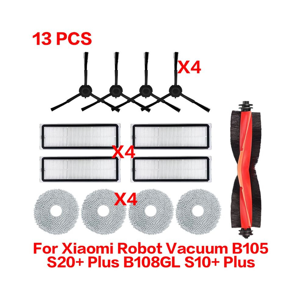 Semoic For Robot Vacuum S20+ / S10 / B108gl / B105 / B108cn Parts Accessories Filter Main Side Brush Mop
