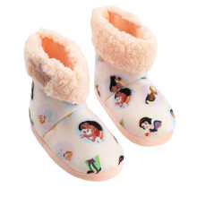 (8 UK Child, Pink) Disney Princess Girls Characters Slipper Boots