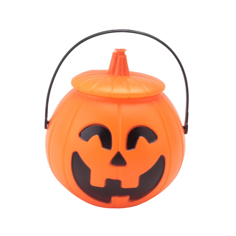 Semoic Pumpkin Candy Bucket,Halloween Pumpkin Bucket,Trick Or Treat Pumpkin Bucket Jack Lantern Candy Basket Halloween Party