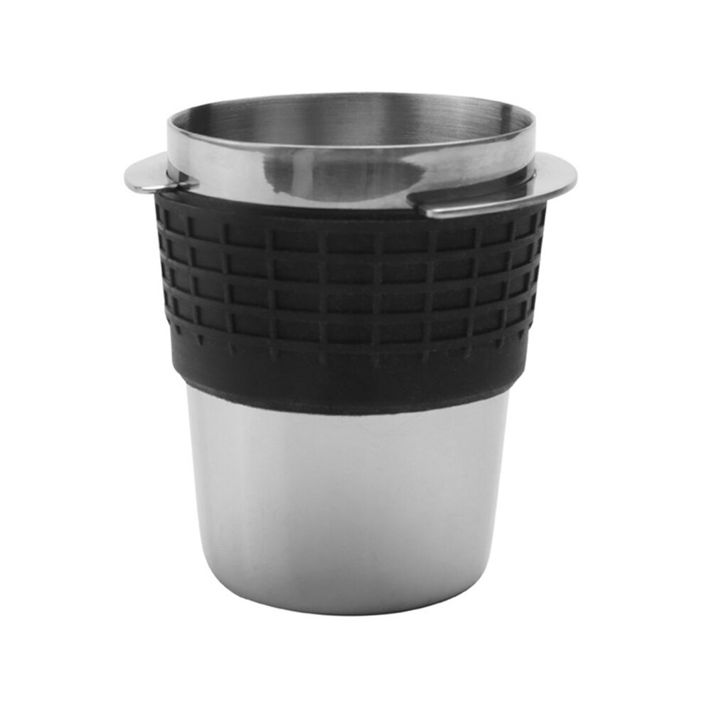 Semoic 58Mm Coffee Dosing Cup Sniffing Mug For Espresso Machine Wear Resistant Stainless Steel Coffee Dosing Cup-Silver