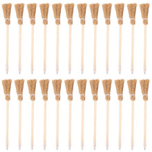 24 Pcs Witch Broom Pencils for Halloween Broomstick Ballpoint Pencils Halloween Party Favors Witch Broom Prop Writing