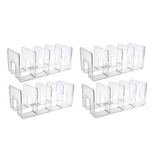 Purse Organizer for Closet Clear Acrylic Bag Divider Organizer 4X Clutch Bag Organizer Bag Rack Stand for Wallets Purses