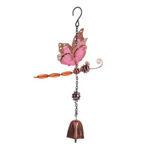 Wind Chime Dragonfly Wind Chime Metal Wind Chime with Dragonfly Design Outdoor Garden Decoration for Window Yard C